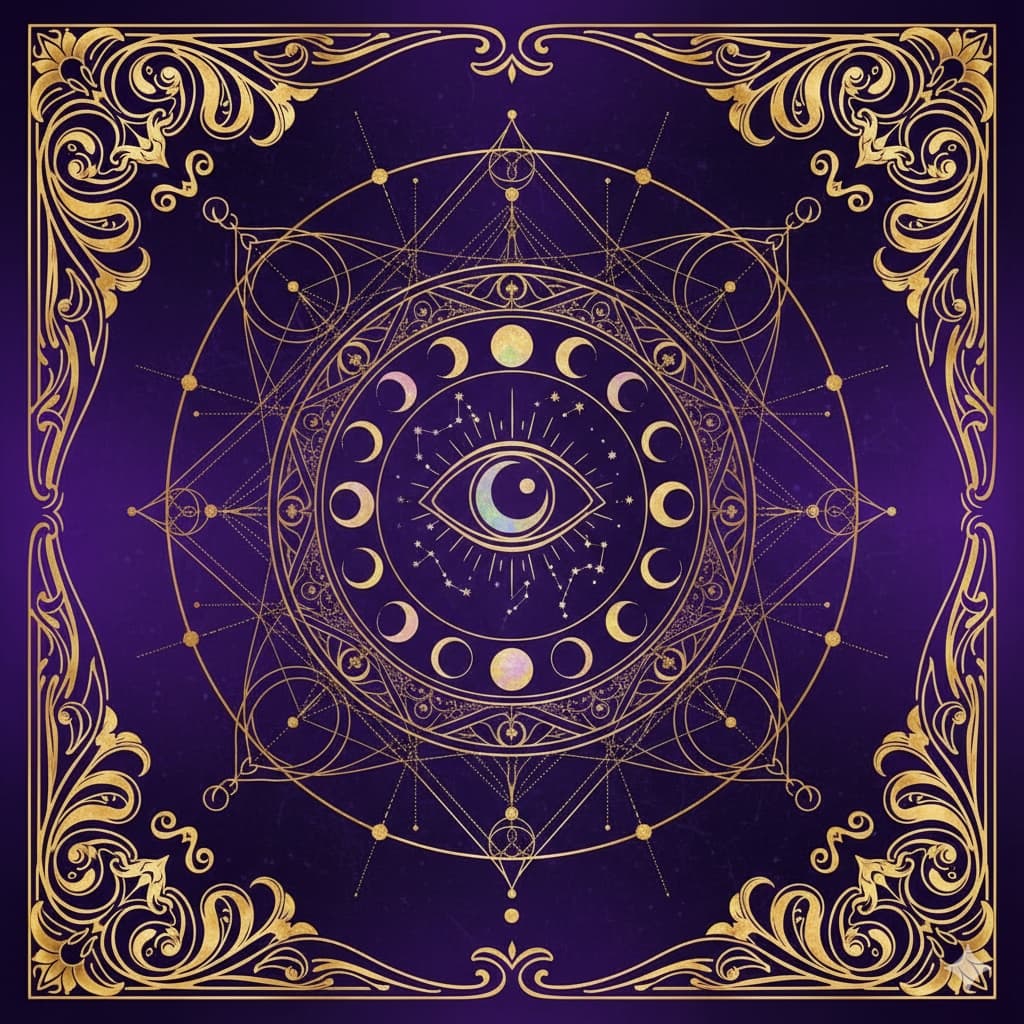 Mystic Manga Tarot Card Back