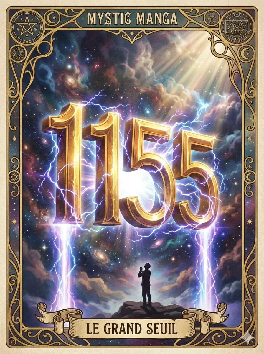 Carte mystique du nombre des anges 1155 — Le Double Seuil