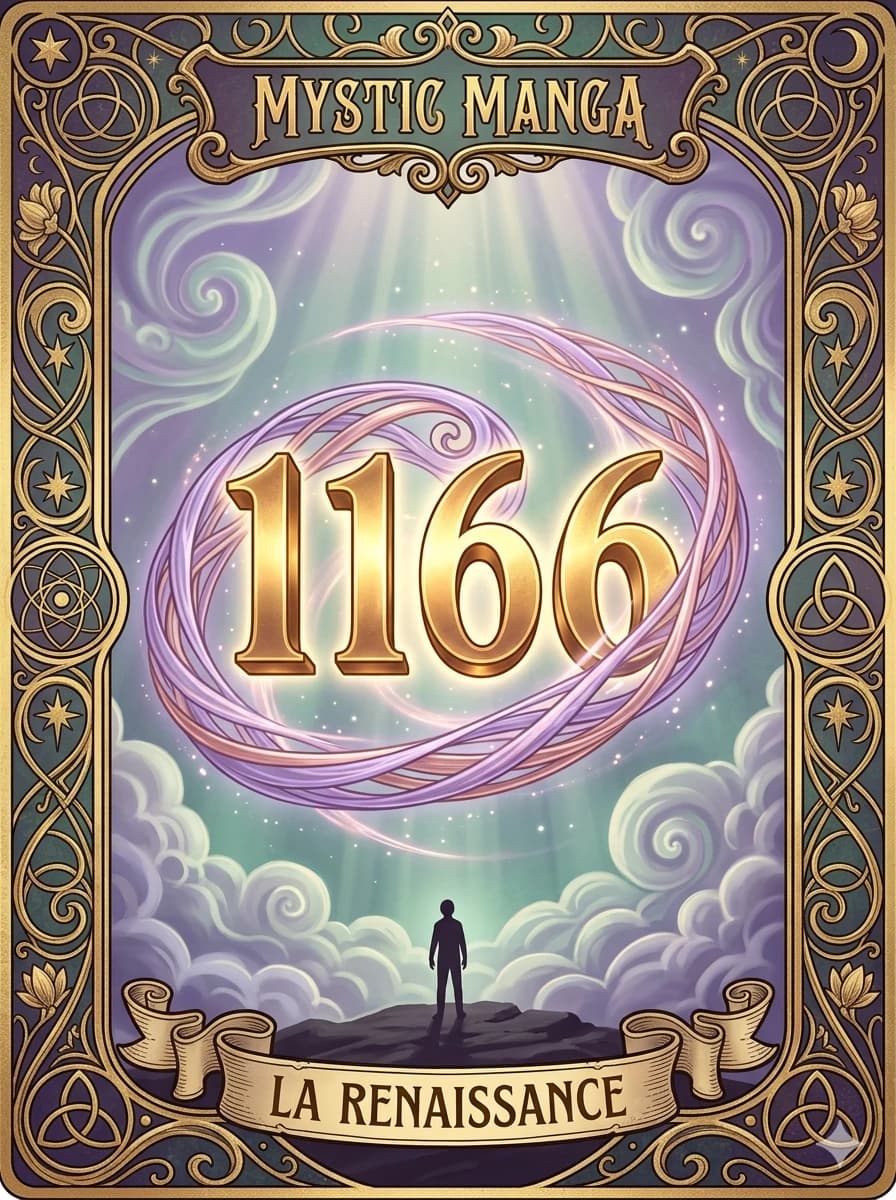 Carte mystique du nombre des anges 1166 — L'Harmonie qui Renaît