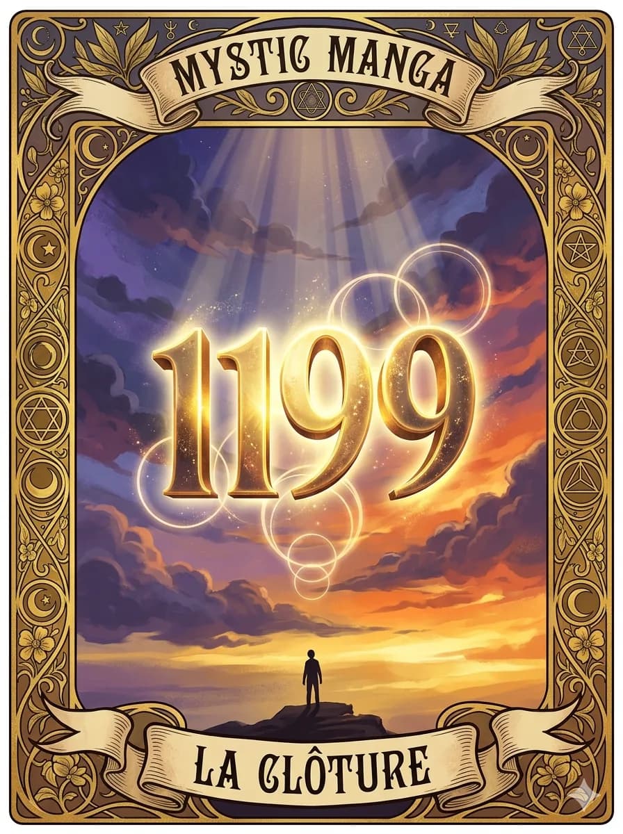 Carte mystique du nombre des anges 1199 — La Clôture Lumineuse