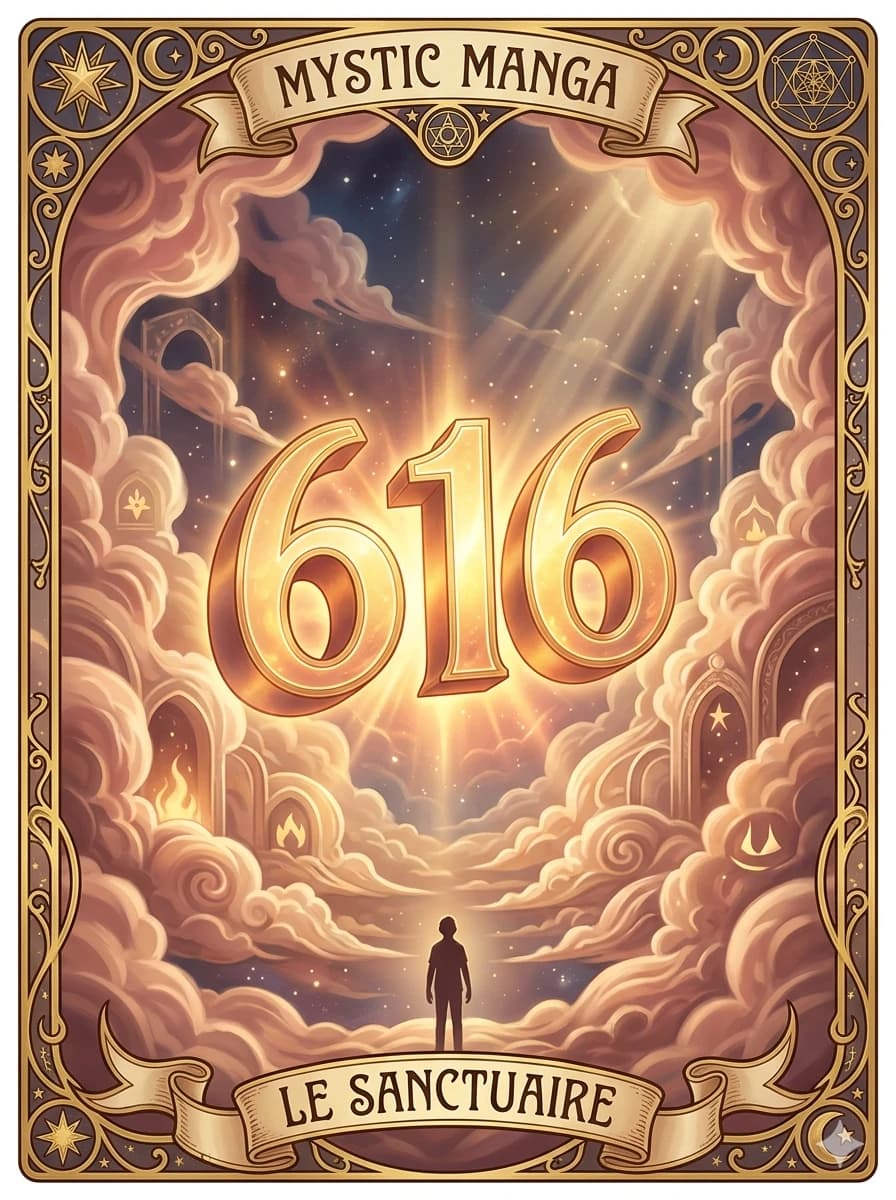 Carte mystique du nombre des anges 616 — Le Sanctuaire Renouvelé