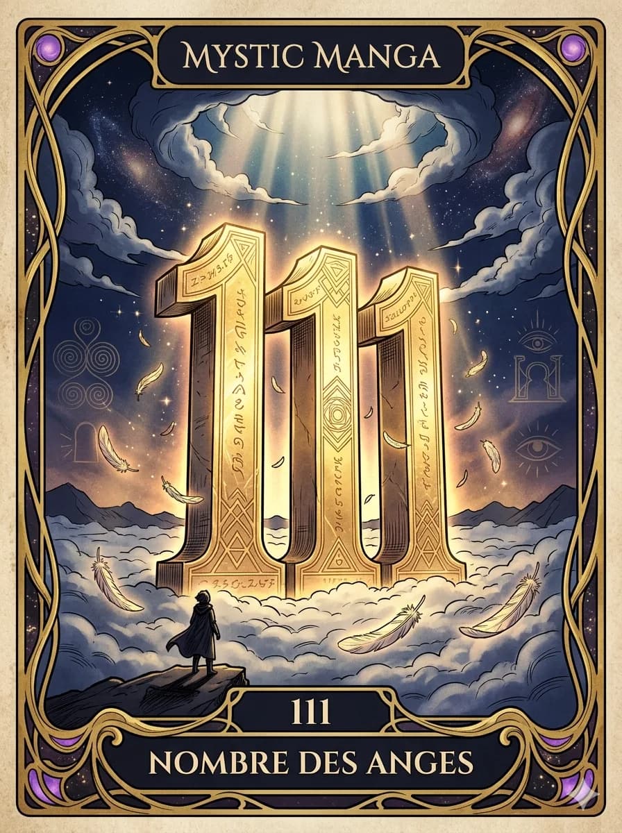 Carte mystique du nombre des anges 111 — Le Portail de la Manifestation