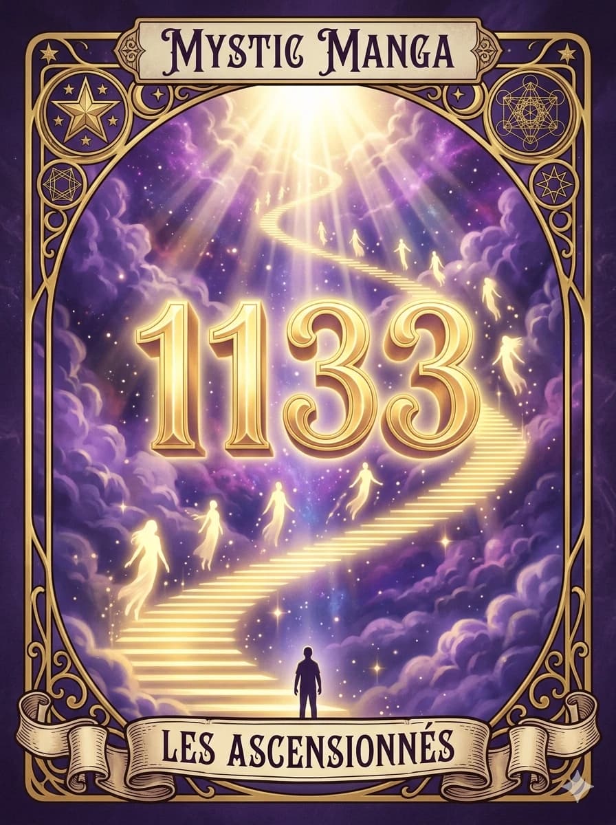 Carte mystique du nombre des anges 1133 — Le Verbe Créateur en Mouvement