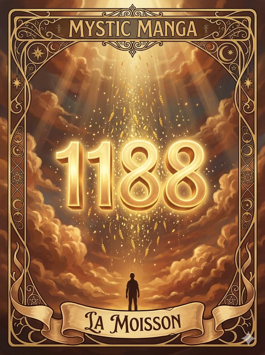 Carte mystique du nombre des anges 1188 — L'Abondance Méritée