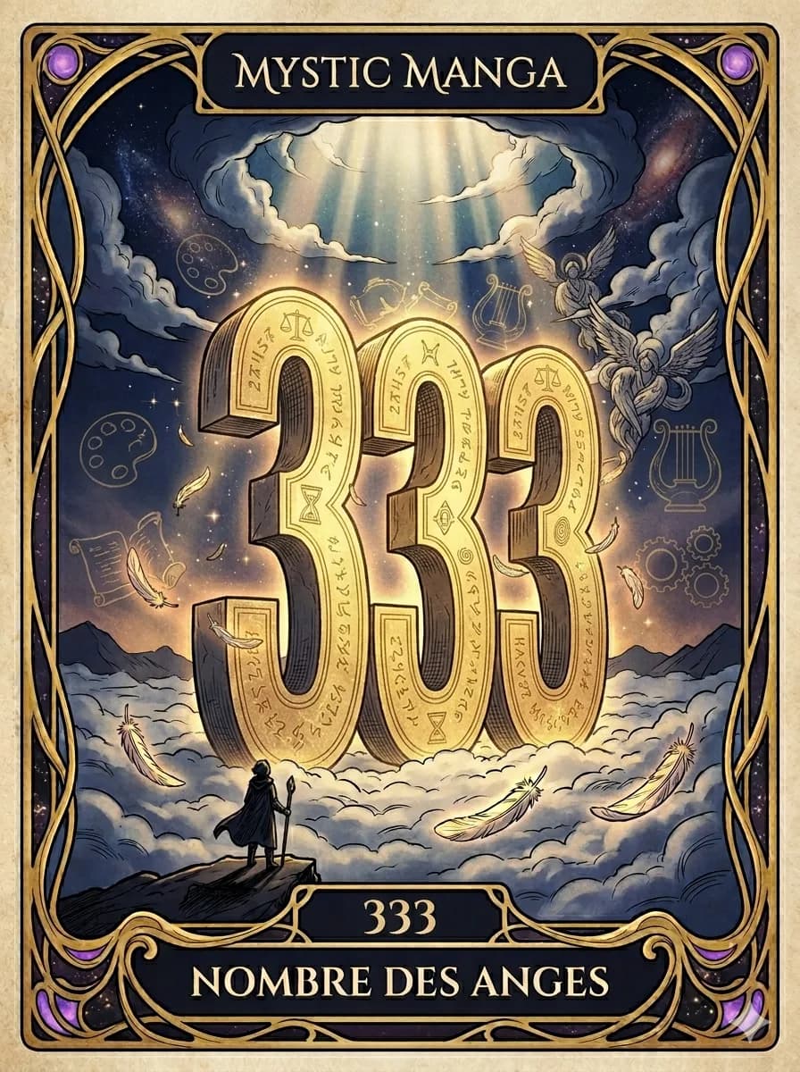 Carte mystique du nombre des anges 333 — L'Appel des Guides Créateurs