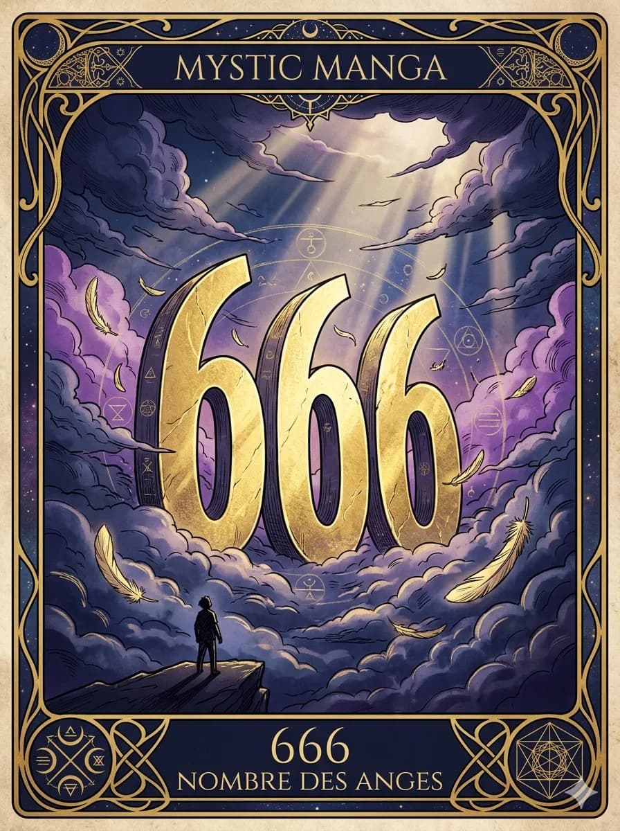 Carte mystique du nombre des anges 666 — Le Rééquilibrage Matière-Esprit