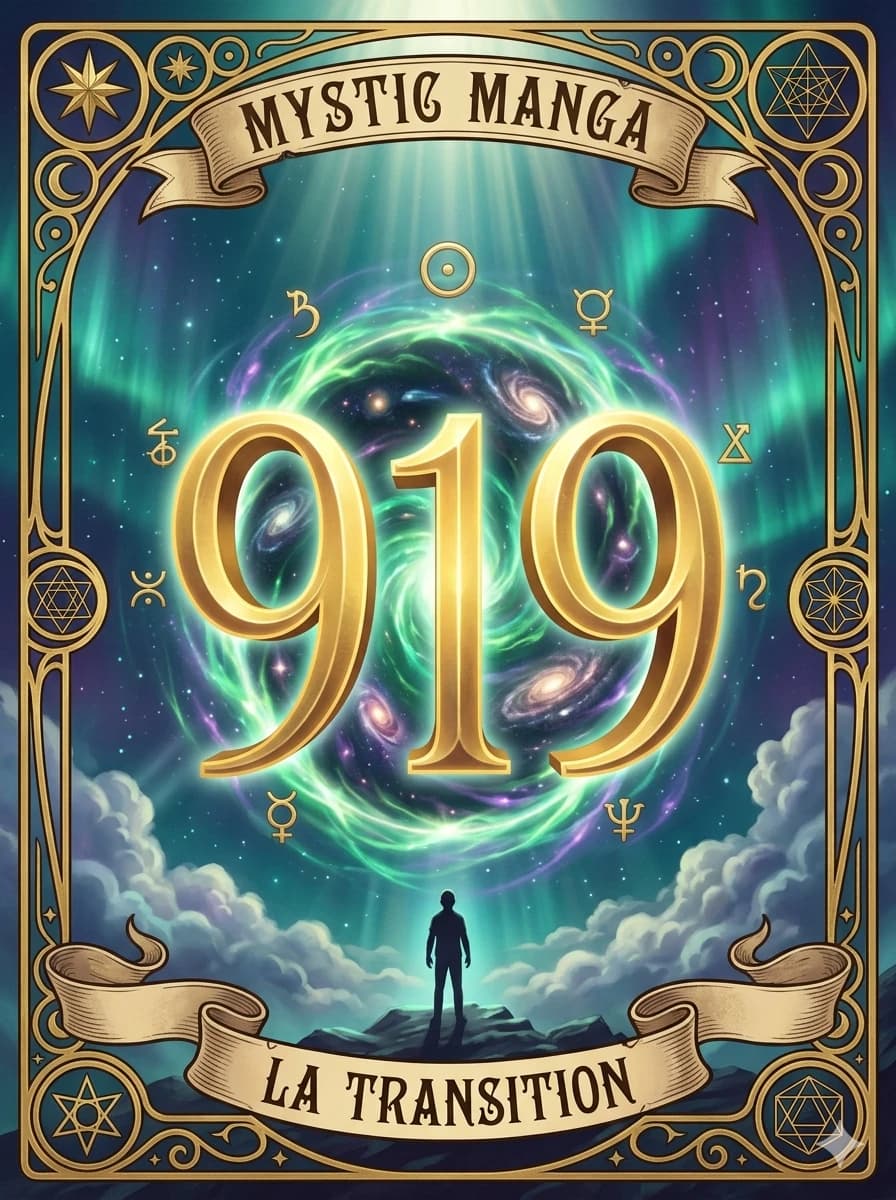 Mystical card of angel number 919 — The Beginning Born from Fullness