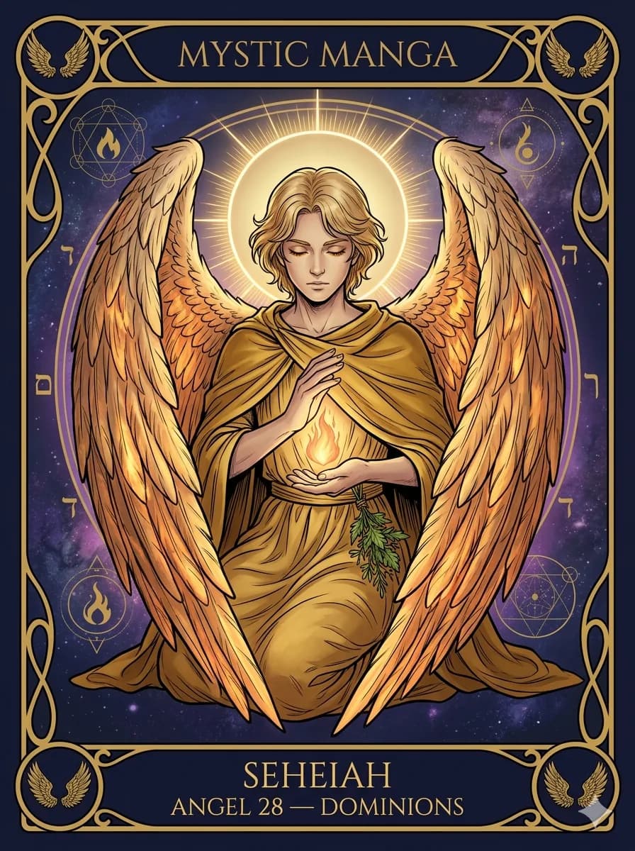 Angel Seheiah — mystic card