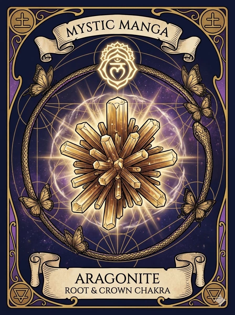 Aragonite Star Cluster — Mystic Manga